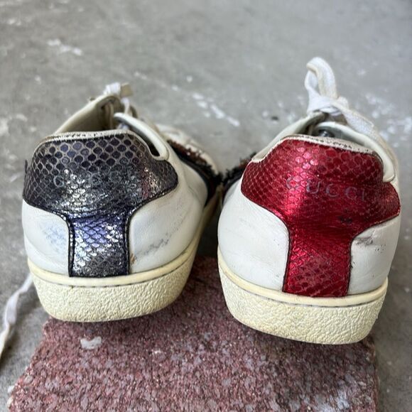 Gucci, distressed ace sneakers - Picture 7 of 11